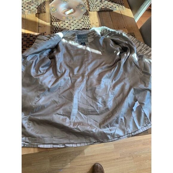 Mac & Jac‎ Camouflage Lined Blazer/Jacket Peplum Bell Sleeves Large Buttons 12 - Picture 7 of 12